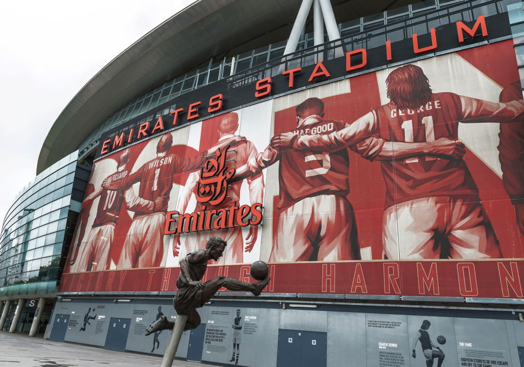 The Emirates Stadium, the official stadium of Arsenal Football Club, London Image source: yorgen67 via Adobe Stock