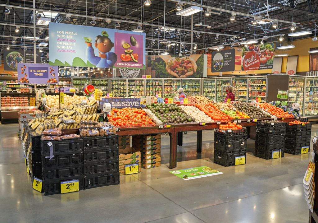 Fruit and veg in a Kroger store The Kroger Co.